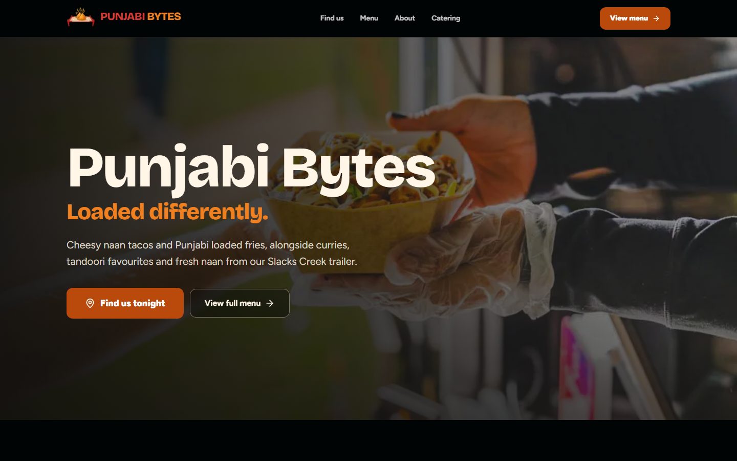 Screenshot of the Punjabi Bytes homepage: Punjabi Bytes, loaded differently